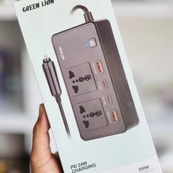 اینورتر فندکی گرین لاین مدل GC-200 ظرفیت 200 وات