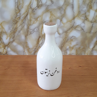 جاآبلیمو و جاروغن سرامیکی طرح بطری