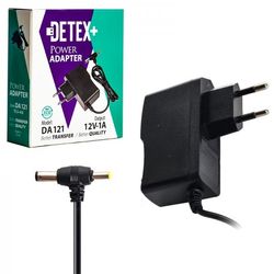 آداپتور 12 ولت 1 آمپر دوسر DETEX+ مشکی