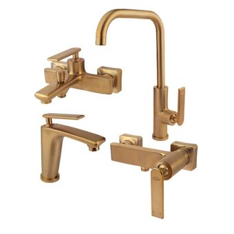 ست شیرآلات کسری مدل آمازون مجموعه 4  عددی طلامات