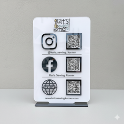 استند کیو آر کد (qr code) پلکسینو مدل آوید