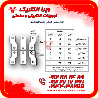 شمش رابط کلید اتوماتیک 100 تا 160 آمپر