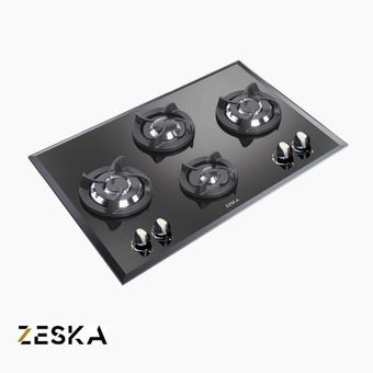 اجاق گاز توکار 4 شعله شیشه ای زسکا مدل G45s