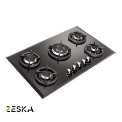اجاق گاز توکار 5 شعله شیشه ای زسکا مدل G24s