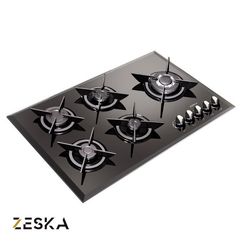 اجاق گاز توکار 5 شعله شیشه ای زسکا مدل G27