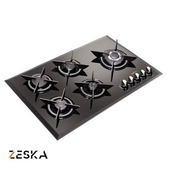 اجاق گاز توکار 5 شعله شیشه ای زسکا مدل G27