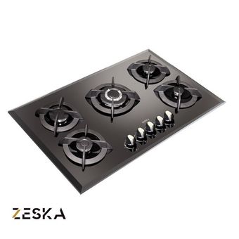 اجاق گاز توکار 5 شعله شیشه ای زسکا مدل G30