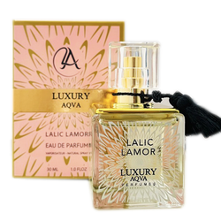 ادکلن مینی لالیک لامور برند لاکچری آکوا LUXURY AQUA حجم 30 میل