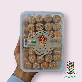 شیرینی آردی با ارده و سه‌شیره سم‌سم – طعم اصیل، سالم و خانگی