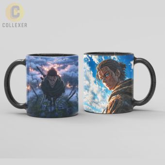 ماگ انیمه اتک آن تایتان طرح ارن یگر (Eren Yeager) Attack On Titan کد 05 (معمولی ، مشکی ، حرارتی)