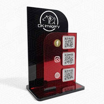 استند کیو آر کد (qr code) پلکسینو مدل درنا
