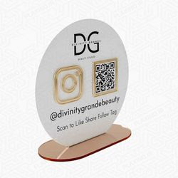 استند کیو آر کد (qr code) پلکسینو مدل هما