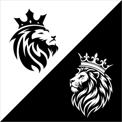 برچسب برش خورده مدل شیر تاجدار کد 0200