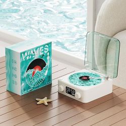 اسپیکر بلوتوثی قابل حمل طرح گرامافون مدل Waves