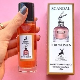 عطر ادوپرفیوم زنانه الحمبرا مدل Scandal حجم 35 میلی لیتر