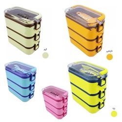 ظرف غذا لاکی مستطیل سه طبقه آنکسیا کد 104