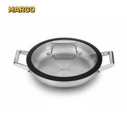 ماهیتابه کف لیزری سایز 26 دو دسته مدل اولترا کوک نومر (ULTRA COOK)ضمانت اصالت و سلامت / ارسال فوری و رایگان /گارانتی 24ماهه