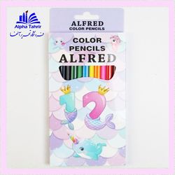 مداد رنگی 12 رنگ آلفرد
