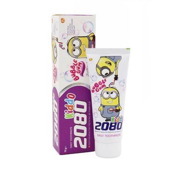 خمیر دندان کودک بیست هشتاد 2080 مدل Bubble Gum وزن 75 گرم
