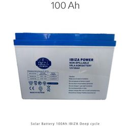 باتری 100 آمپرساعت برند IBIZA سری ژل Deep cycle