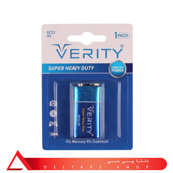 باتری کتابی وریتی مدل VERITY SUPER HEAVY DUTY 6F22 9V