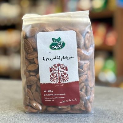 مغز بادام درختی شاهرودی آبگینه 500 گرم
