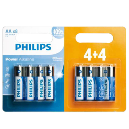 باطری آلکالاین قلمی کارتی philips power