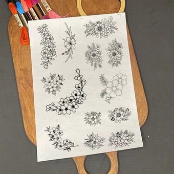 پد چسبی ورقی آبشور گلدوزی