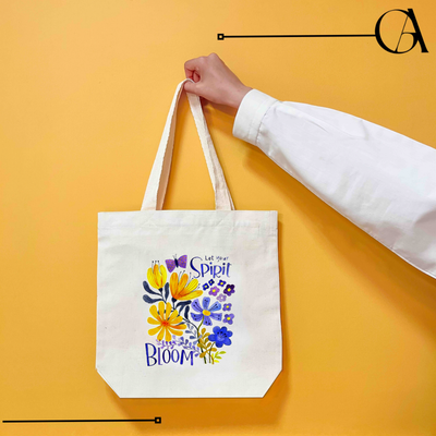 توت بگ الیاف طبیعی چاپی Bloom