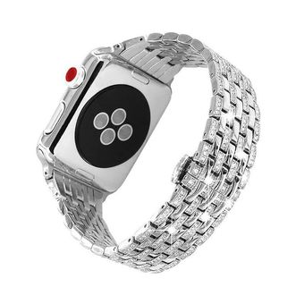 بند فلزی نگین دار اپل واچ 38/40/41 میلی متری