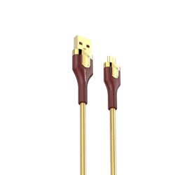 کابل تبدیل USB به MicroUSB کینگ استار مدل K217A با شارژ سریع 30 وات و بدنه طرح چوب