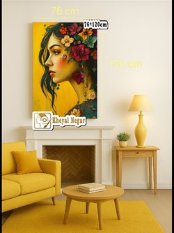 تابلوی چهره هنری/ زیبایی و هنرمندی در یک تابلو 🌸✨ _کد B44