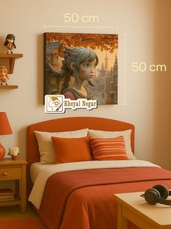 تابلوی دخترانه / دختری در خیابان‌های پاییزی🍂🧒 _کد B22