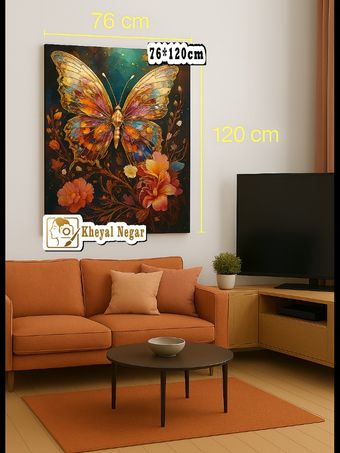 تابلوی طبیعت / زیبایی شگفت‌انگیز پروانه🦋🌺_ کد B53