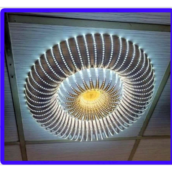 لامپ دست ساز مدل تایل سقفی 2لاین گنبدی 60×60