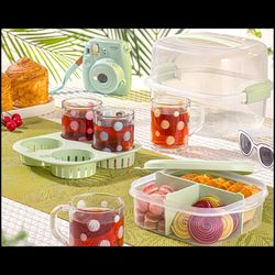 سرویس چای خوری چهار نفره لیمون پاستیلی