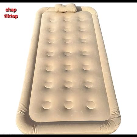 تشک بادی یک نفره به همراه پمپ باد شارژی سایز 100x190x40