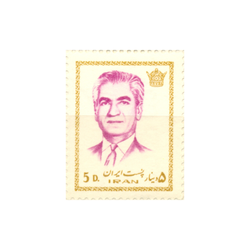 تمبر تمبر سری چهاردهم پستی محمد رضا پهلوی 1351 کد 1587