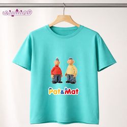 تیشرت پت و مت رنگ سبزآبی