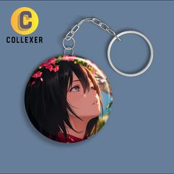 جاکلیدی انیمه اتک آن تایتان طرح میکاسا آکرمن (Mikasa Ackerman) Attack On Titan - کد 01