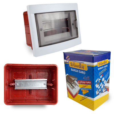 جعبه فیوز 6 تایی با ریل فلزی SA سارو