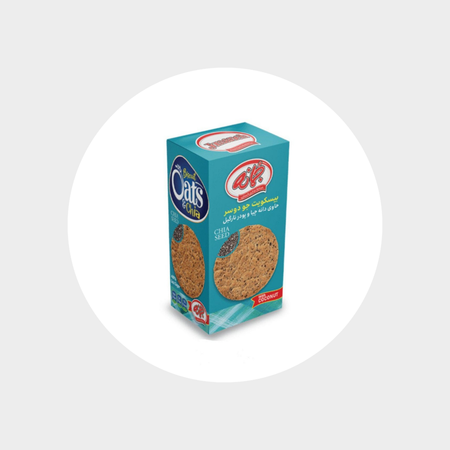 بیسکوییت جعبه ایی دانه چیا جمانه