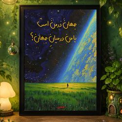 پوستر جهان در من است یا من در میان جهان