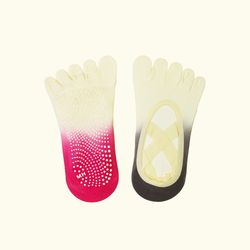 جوراب زنانه انگشتی کف استپ دار یوگا