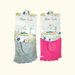 جوراب انگشتی قوزکی یوگا و پیلاتس استپ دار و ضدلغزش