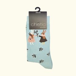 جوراب زنانه ساق دار چتیک خانم و آقای خرگوش