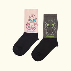 جوراب زنانه ساق دار لنگه به لنگه اژدها