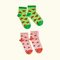 جوراب زنانه مچی ایرانی هندوانه