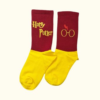 جوراب زنانه ساق دار لنگه به لنگه هری پاتر