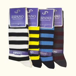 جوراب مردانه ساق دار اسپانو راه راه